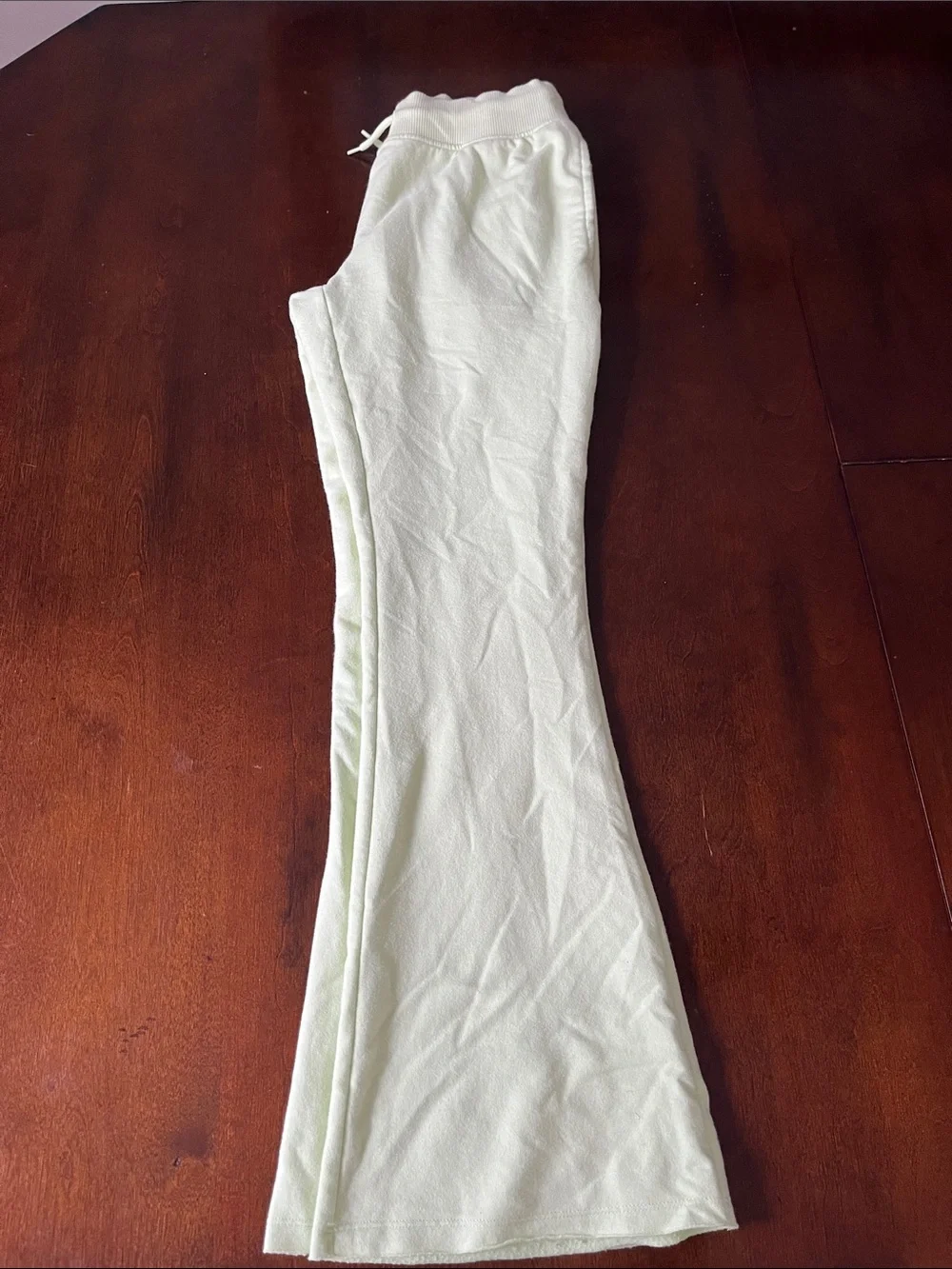 Old Navy Light Green Flared Sweatpants with Drawstring